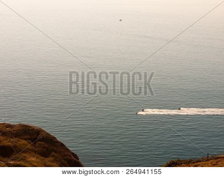 Lulworth Cove Dorset View Nature Landscape Summer Day Bay Beautiful Ocean South Holiday Boats