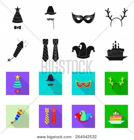 Vector Design Of Party And Birthday Symbol. Collection Of Party And Celebration Stock Vector Illustr