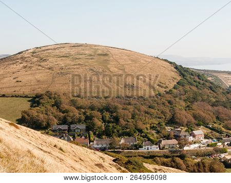 Lulworth Cove Dorset View Nature Landscape Summer Day Bay Beautiful Ocean South Holiday