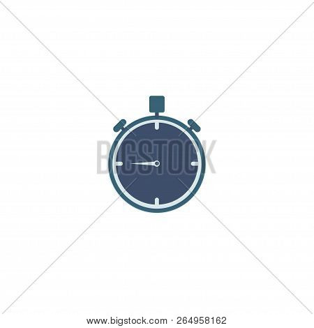 Stopwatch Timer Icon For Website, Vector Illustration. Eps 10.
