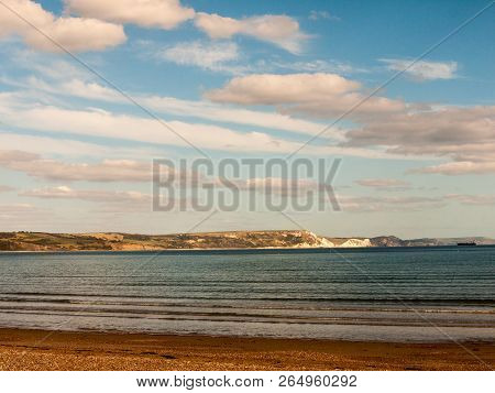 Weymouth Beach Dorset Waves Ocean Water Cliff Tops White Landscape Open Space Beach