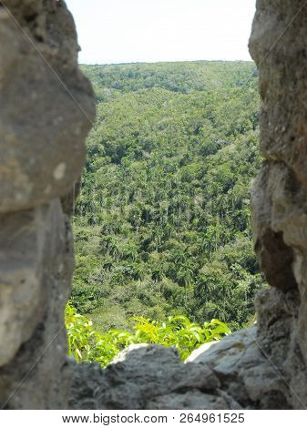 Havana, Cuba - June 21, 2018: Bacunayagua Viewpoint In Cuba Between Mayabeque And Matanzas, Cuba. Th