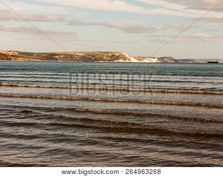 Weymouth Beach Dorset Waves Ocean Water Cliff Tops White Landscape Open Space Beach