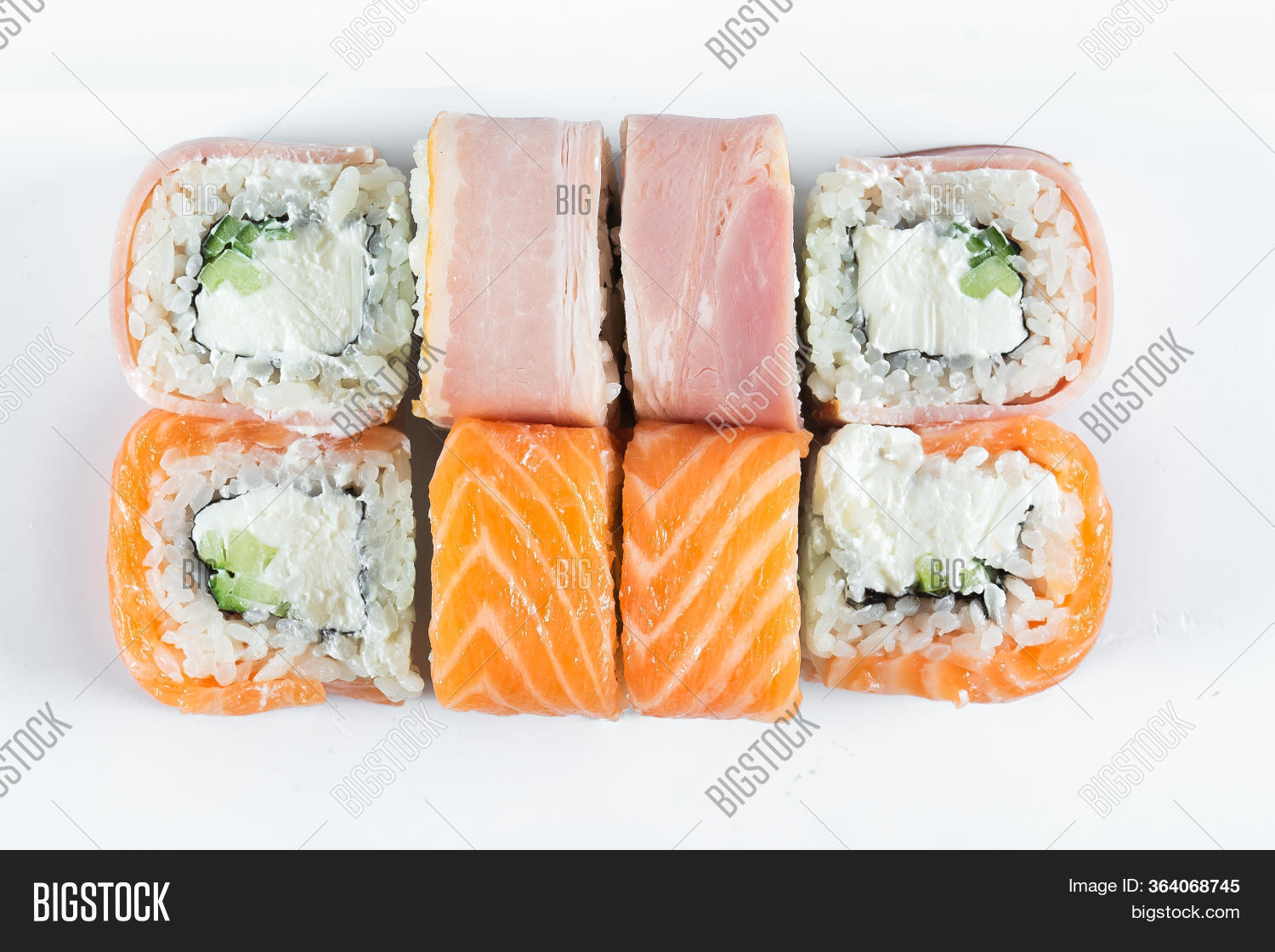 Sushi Rolls Red Fish Image & Photo (Free Trial) | Bigstock