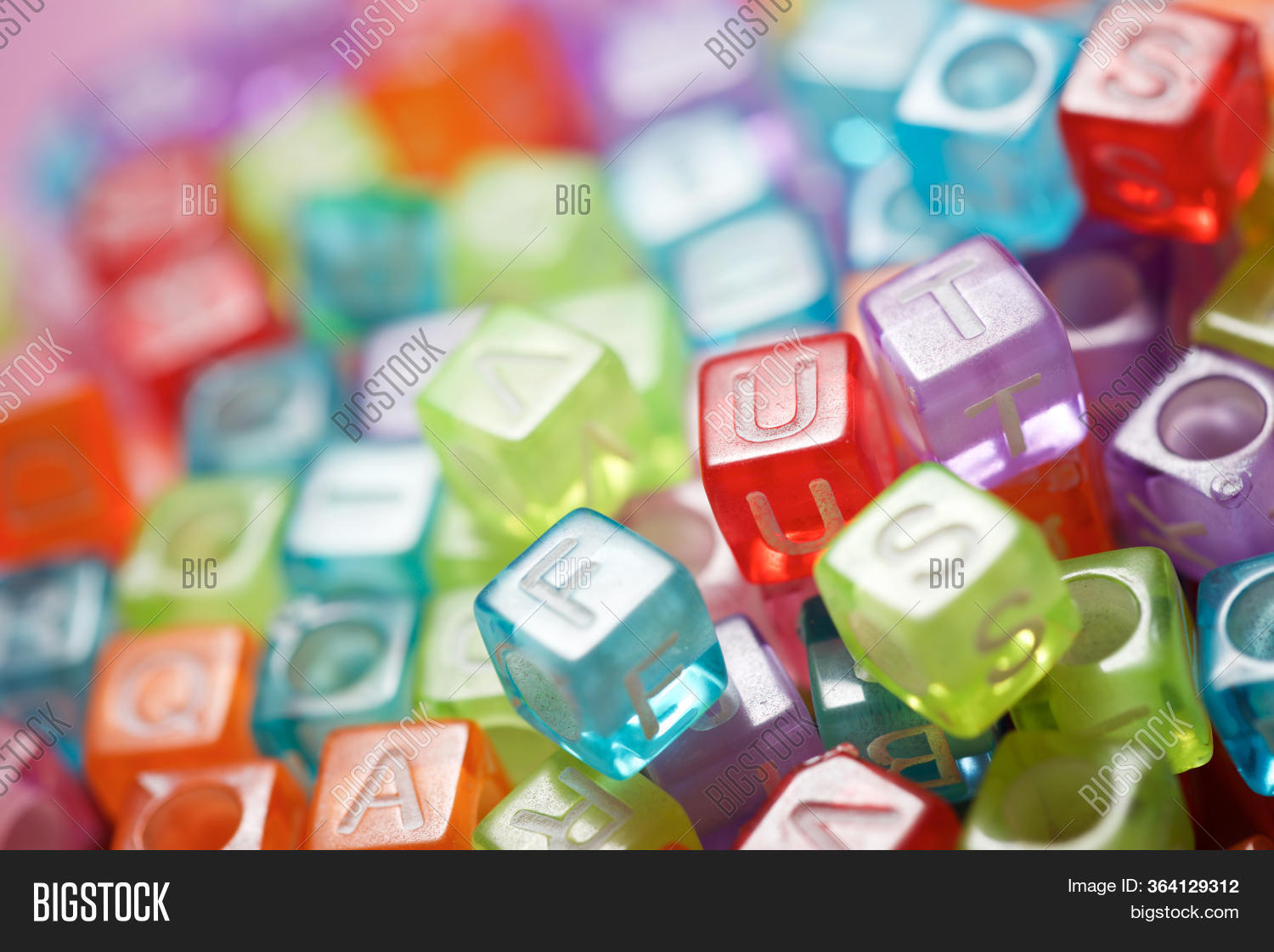 Letter Cubes On Violet Image & Photo (Free Trial) Bigstock