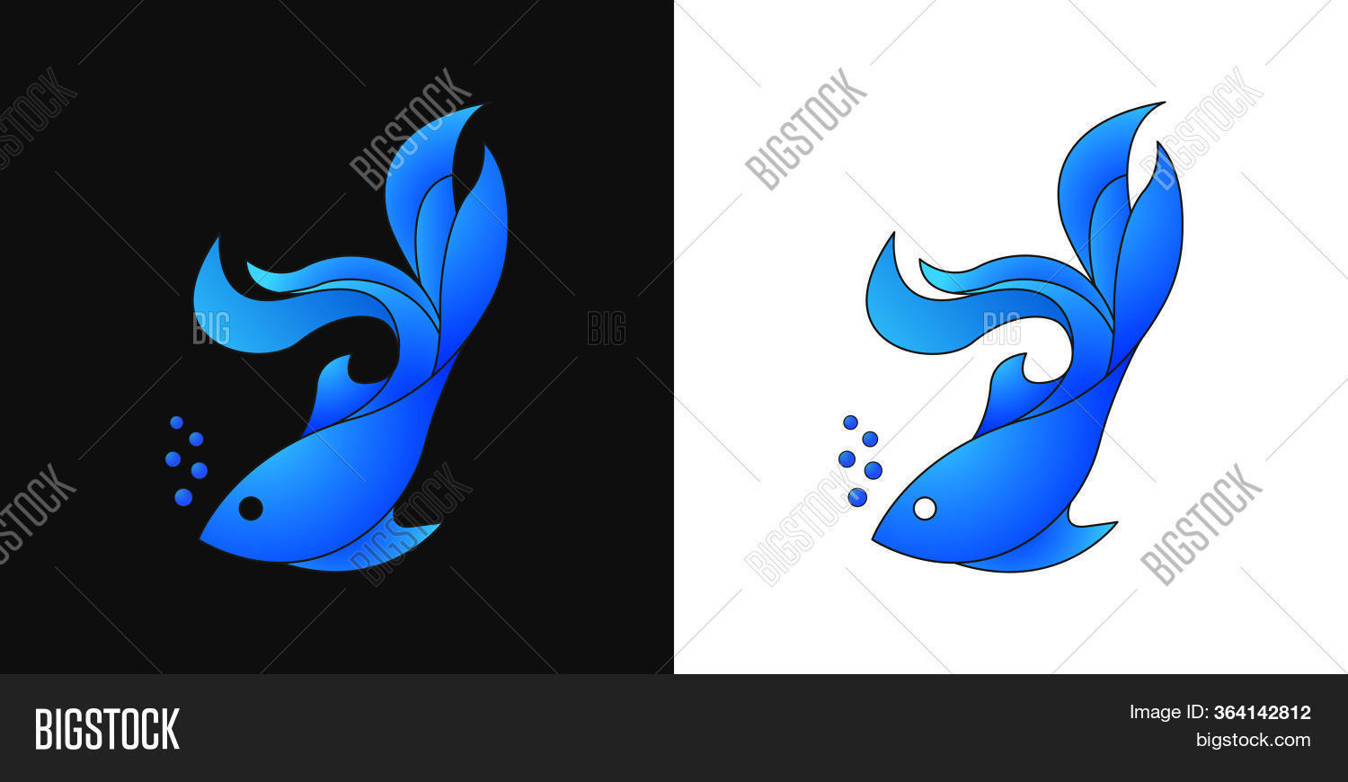 Sea Fish Logo Design Vector & Photo (Free Trial) | Bigstock