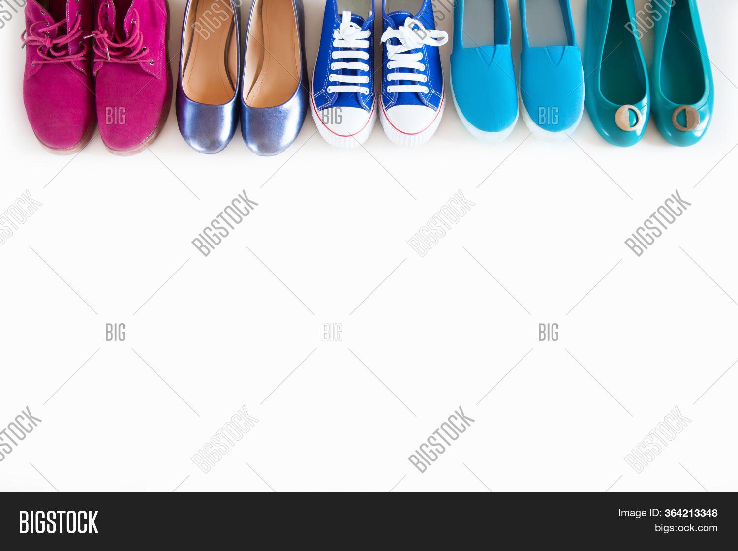 bright color shoes