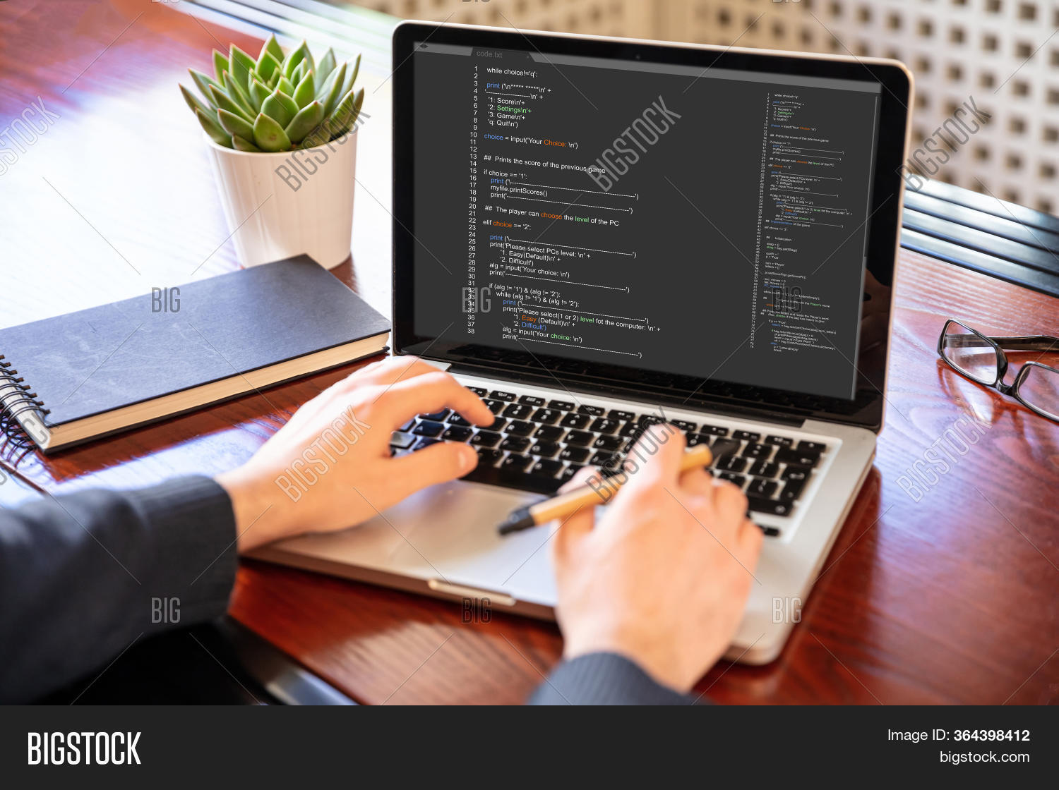 Man Programming On Image & Photo (Free Trial) | Bigstock