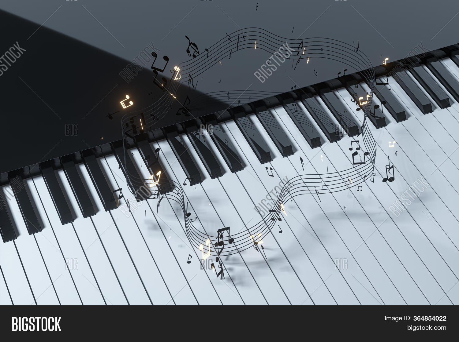 Piano Keys Dark Image & Photo (Free Trial) | Bigstock
