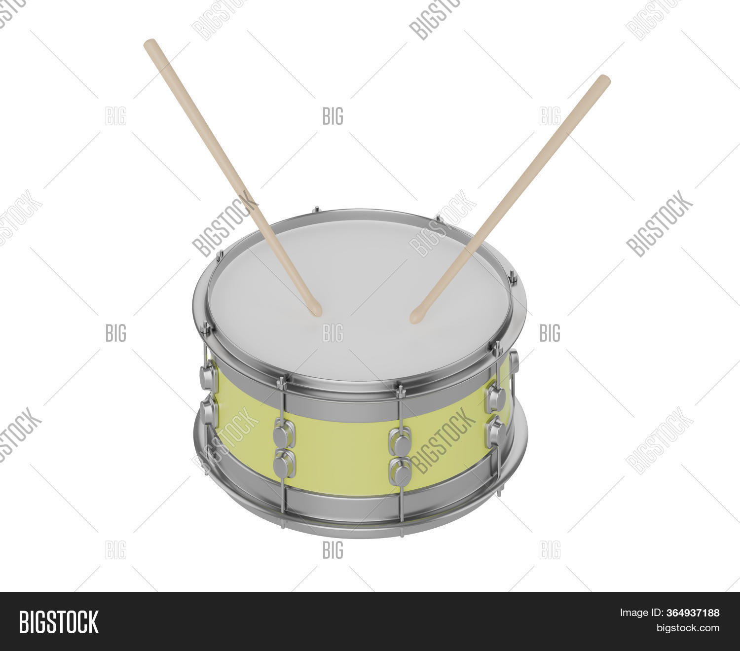 Yellow Snare Drum Image & Photo (Free Trial) Bigstock