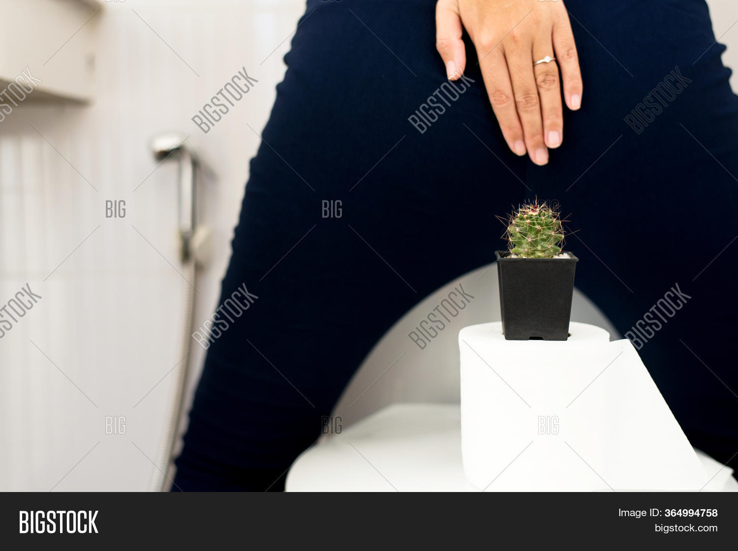 Woman Standing Toilet Image & Photo (Free Trial) Bigstock