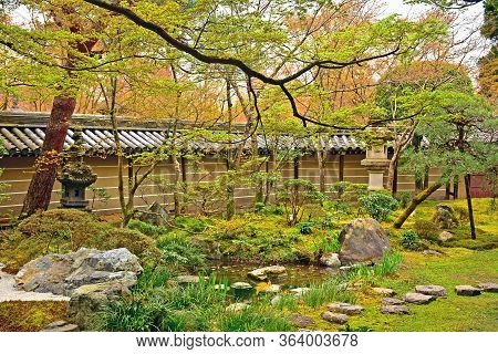 Kyoto, Jp - April 10 - Eikando Zenrinji Trees On April 10, 2017 In Kyoto, Japan. Eikando Formally Kn