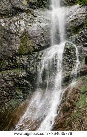 Makhuntseti Waterfall Near Batumi In Adjara Region, Georgia