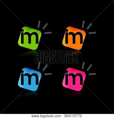 Im Logo Initial Letter Design Template Illustration