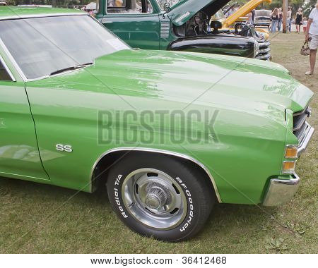 1971 Chevy Chevelle Ss yakın çekim