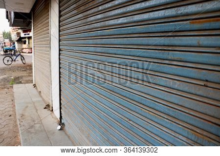 Shop Are Close During Lock Down In India Due To Covid-19 Pandemic
