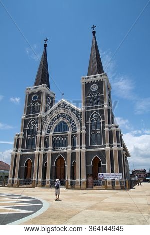 Chanthaburi, Thailand - May 16, 2011: View Of Landscape The Church Is Famous In Chantaburi At Thaila