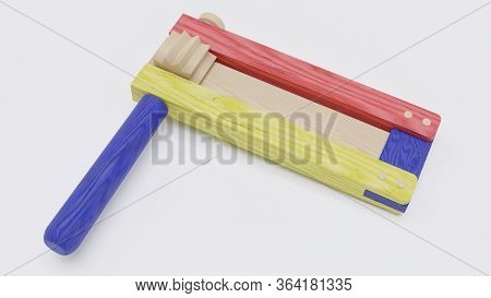 3d Illustration Of A Ratchet (musical Instrument)