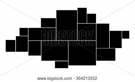 Creative Vector Template Collage. Frames For Photo.