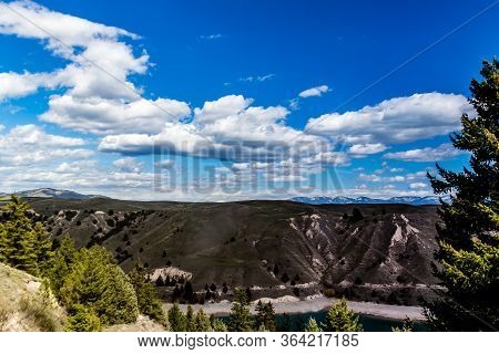 Flathead River Leading To Kerr Dam. Polson, Montana, United States