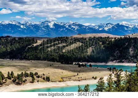 Flathead River Leading To Kerr Dam. Polson, Montana, United States