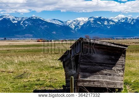In A Farmers Field. Polson, Montana, United States