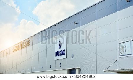 Warsaw, Poland.  2 May 2020. Sign Rusak.  Company Signboard Rusak.