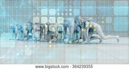 Business Goals and Targets Together as a Team 3D Render
