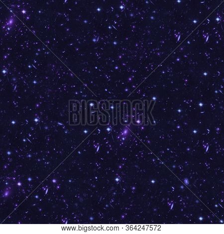 Galaxy Pattern Repeated Design. Violet Abstract Background. Galaxy Pattern For Wrapping Paper, Fabri