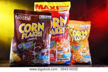 Packages Of Nestle Corn Flakes