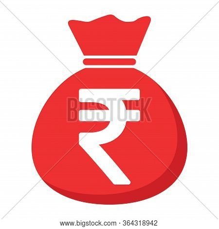 Money Bag Icon Isolated On White Background. Bank Symbol, Profit Graphic, Flat Web Sign