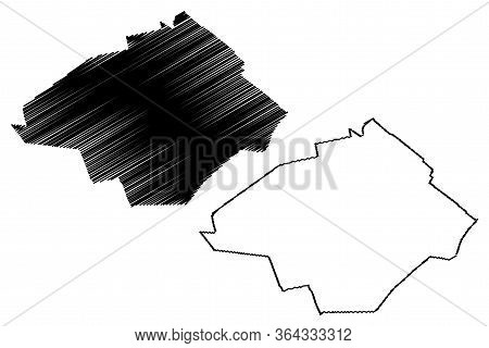 Zoetermeer City (kingdom Of The Netherlands, South Holland) Map Vector Illustration, Scribble Sketch