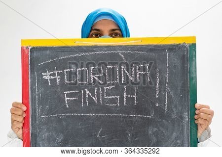 Muslim female doctor hoping for an end for corona virus