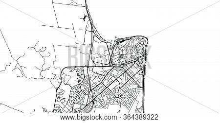 Urban Vector City Map Of Napier, New Zealand