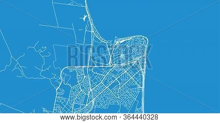 Urban Vector City Map Of Napier, New Zealand