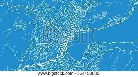 Urban Vector City Map Of Dunedin, New Zealand