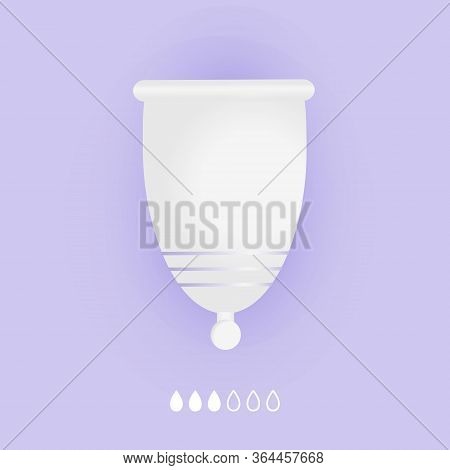 Silicone Menstrual Cup. Eco-friendly, Washable Intimate Product. Zero Waste Supplies For Personal Hy