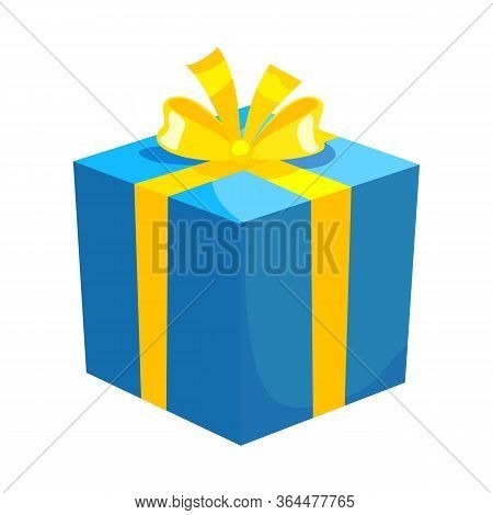 Vector Illustration Of Gift And Box Symbol. Graphic Of Gift And Surprise Vector Icon For Stock.