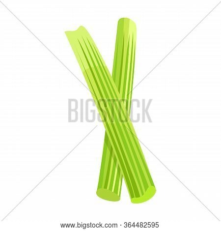 Stick Of Celery Vector Icon.cartoon Vector Icon Isolated On White Background Stick Of Celery.