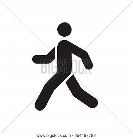 Man Walk Icon . Walking Man Vector Icon. People Walk Sign Illustration. Pedestrian Vector Sign Symbo