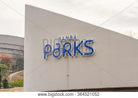 Osaka / Japan - December 24, 2017: Namba Parks Office And Shopping Complex In Namba Nichome, Naniwak