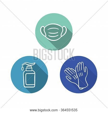 Sanitation Accessories Icon To Help During Corona Virus Or Covid 19