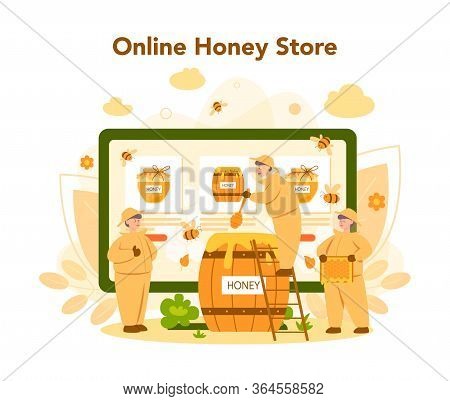 Hiver Or Beekeeper Online Service Or Platform. Professional Farmer