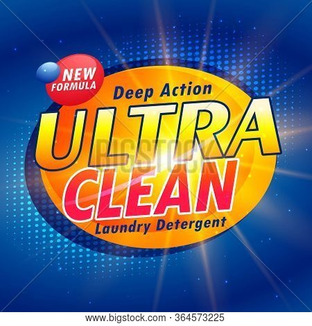 Packaging Concept Design For Laundry Detergent Vector Design Illustration