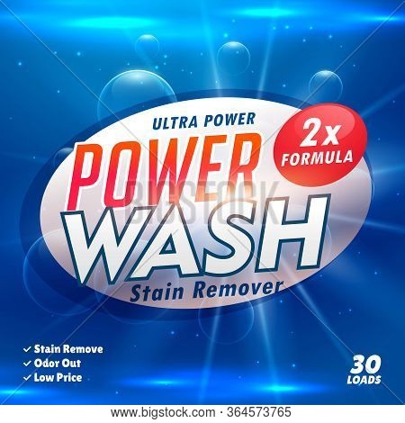 Stain Remover Laundry Detergent Product Designing Template