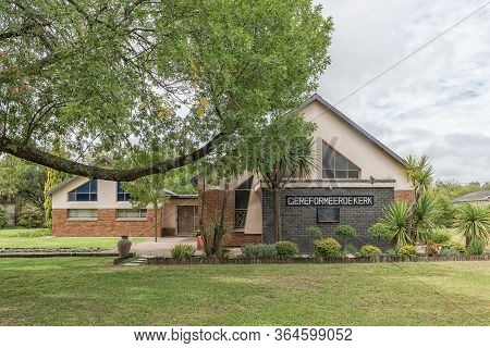 Harrismith, South Africa - March 16, 2020:  A Street Scene, With The Reformed Church, In Harrismith 