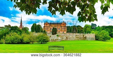 Palace Sobrellano, Comillas, Cantabria, Spain.scenic Historic Architecture.cantabria And Santander T