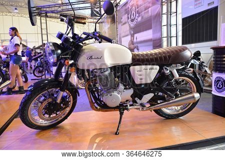 Pasig, Ph - March 9 - bristol Classic 400i Motorcycle At Ride Ph Motorcycle Show On March 9, 2019 In