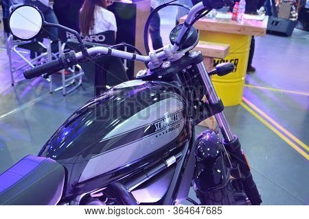 Pasig, Ph - March 9 - ducati Scrambler Motorcycle At Ride Ph Motorcycle Show On March 9, 2019 In Pas