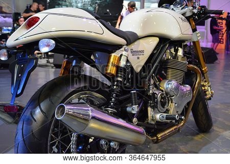 Pasig, Ph - March 9 - norton Commando 961 Cafe Racer Motorcycle At Ride Ph Motorcycle Show On March 